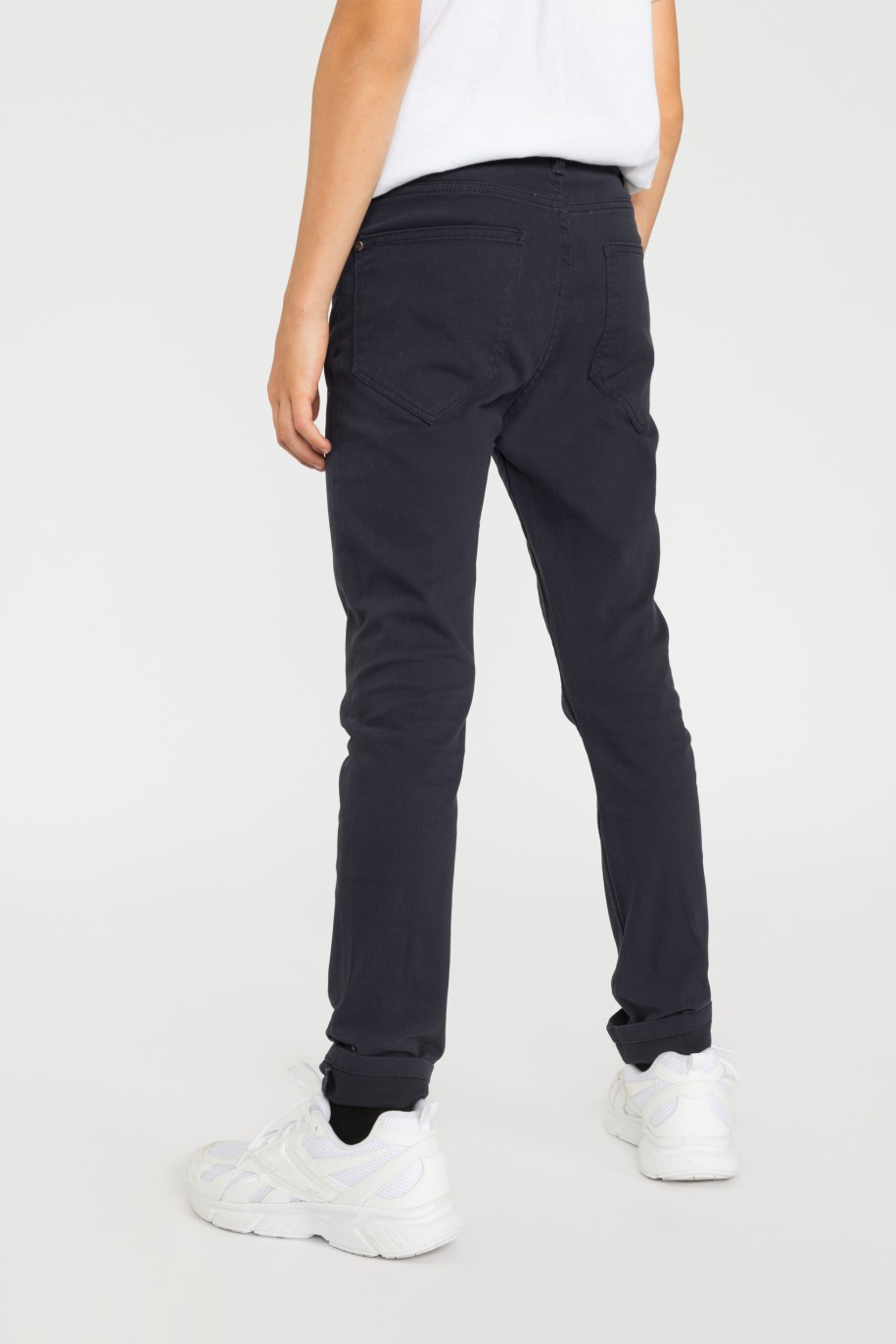 Granatowe spodnie SLIM - 35839
