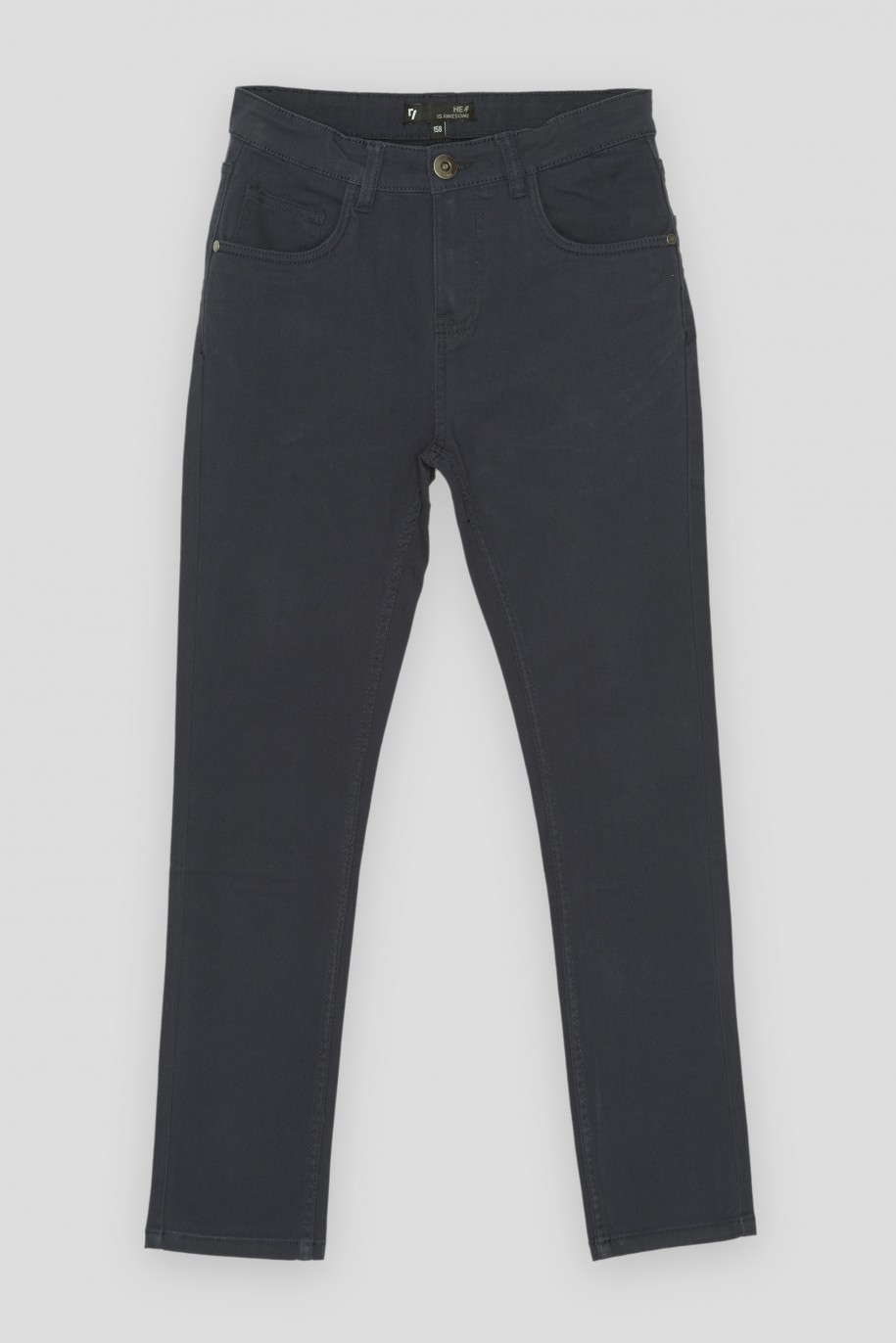 Granatowe spodnie SLIM - 35840