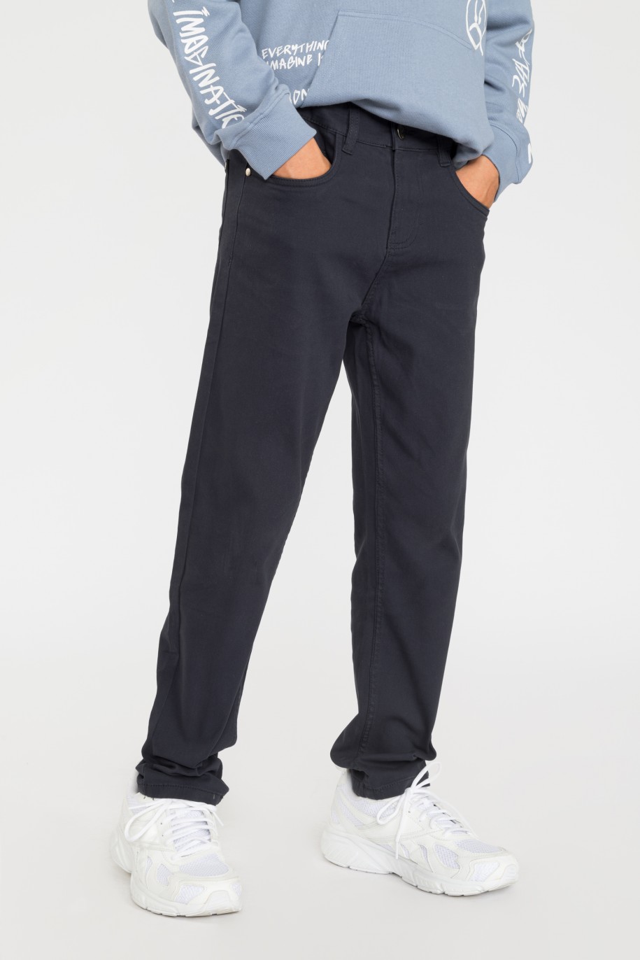 Granatowe spodnie LOOSE - 35850