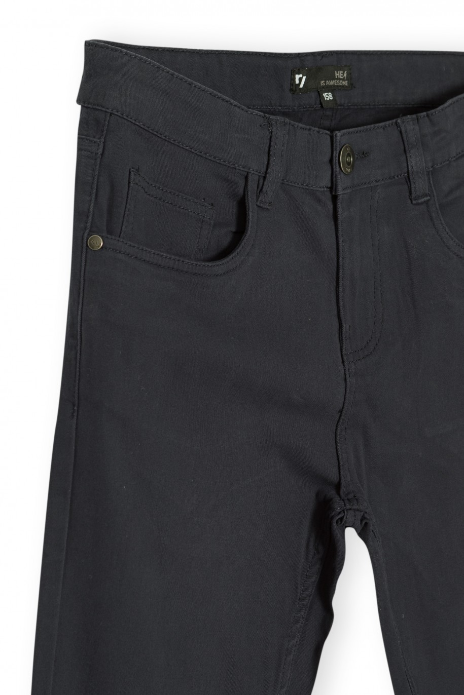 Granatowe spodnie LOOSE - 35854