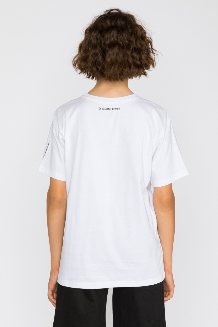 Strój na W-F - czarne spodenki i biały T-shirt - 36328