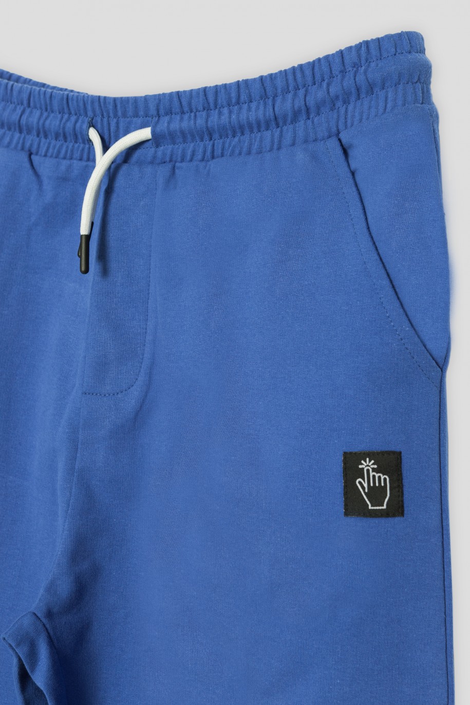 Niebieskie spodnie dresowe CLICK - 36349