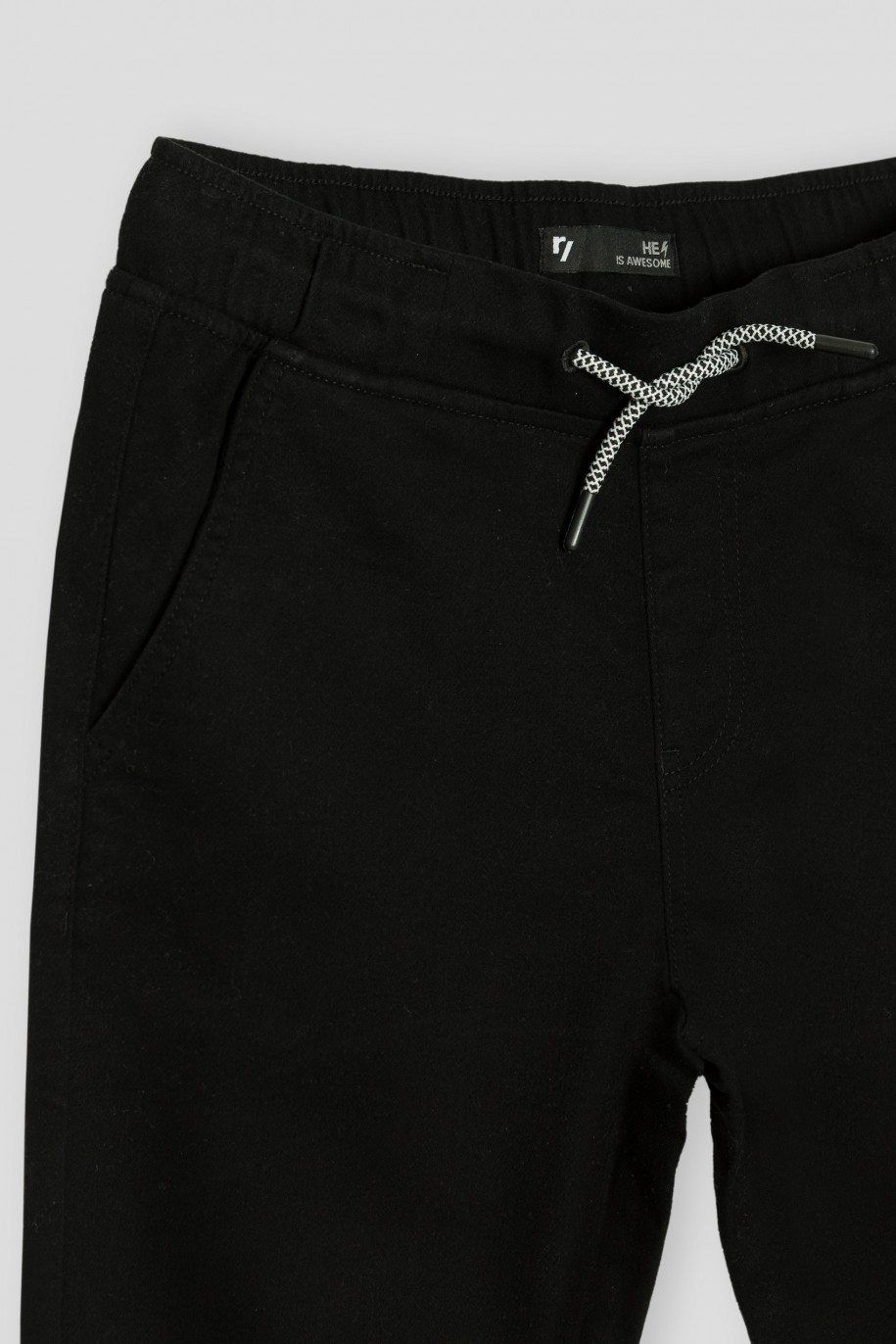 Czarne spodnie typu jogger - 38964