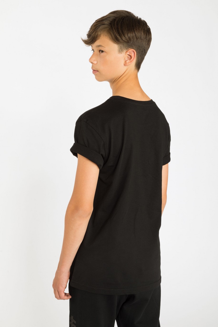 Czarny T-shirt ANTIQUE SOCIAL - 39414