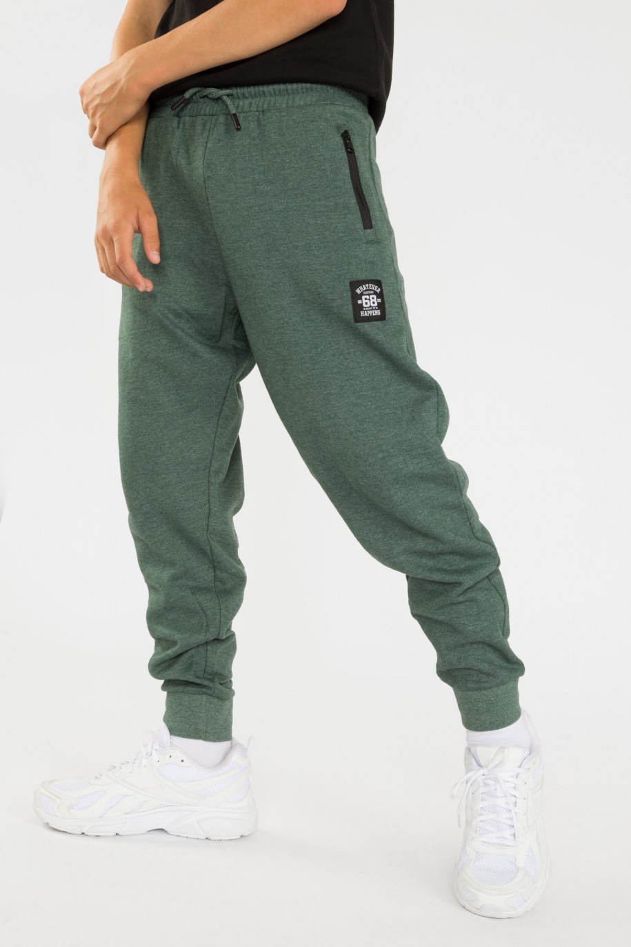 Zielone spodnie dresowe - 39963