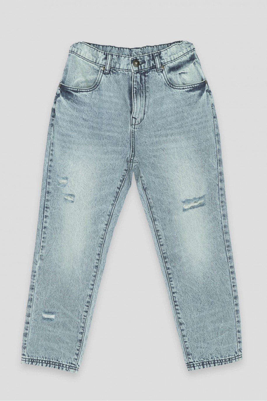 Niebieskie jeansy LOOSE - 40857