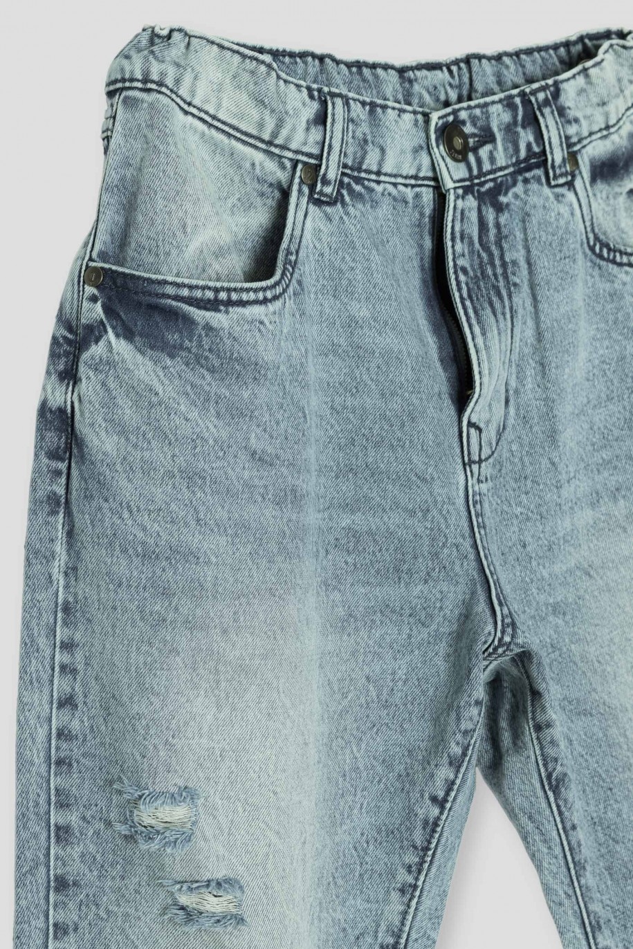 Niebieskie jeansy LOOSE - 40858