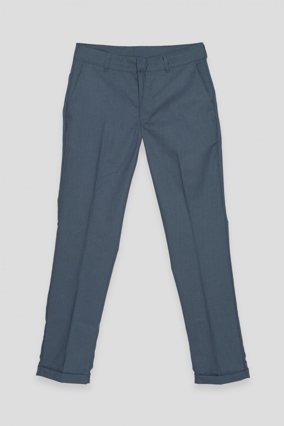 Niebieskie spodnie garniturowe - 40921