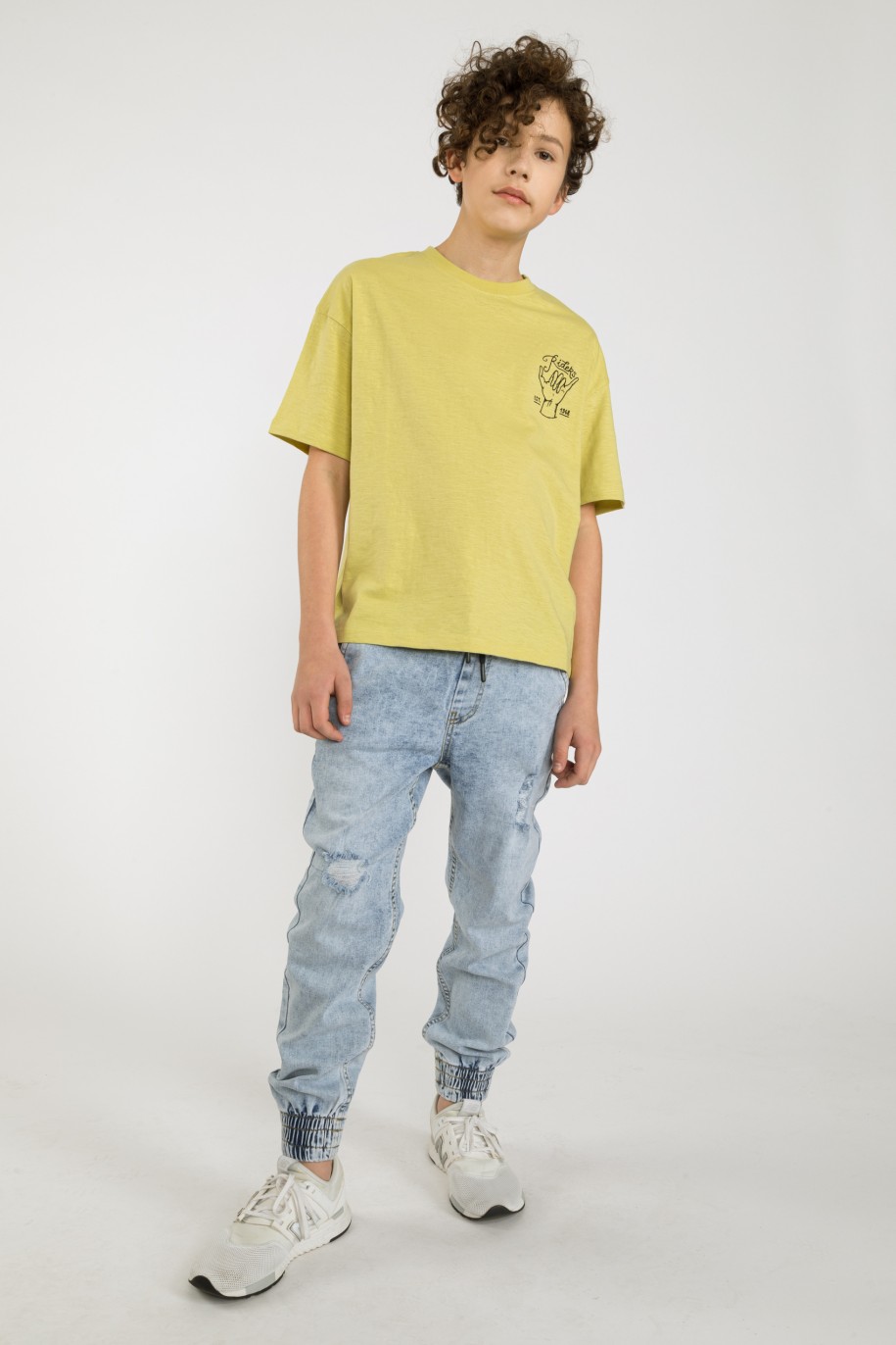 Żółty t-shirt RIDERS - 41269