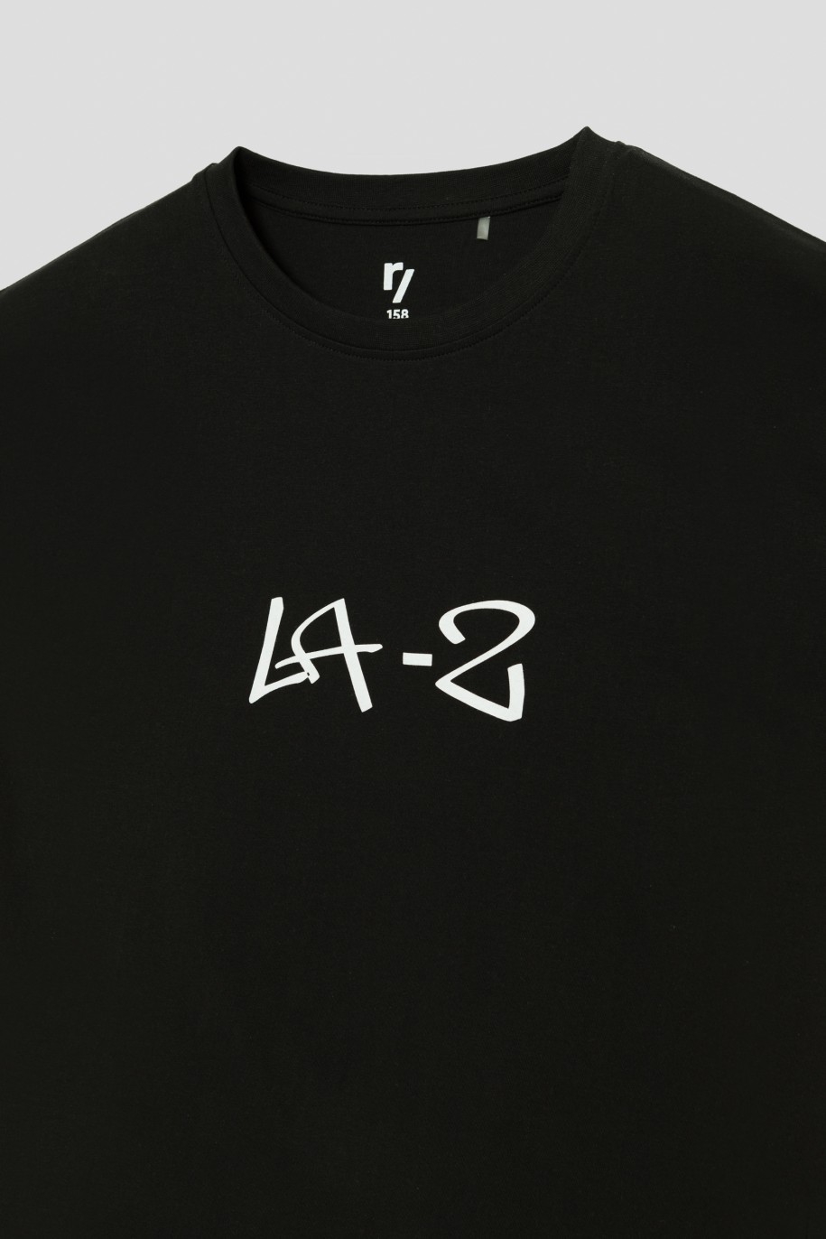 Czarny t-shirt LA - 41303