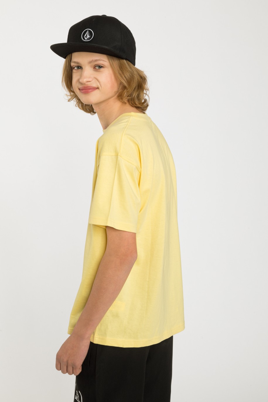 Żółty t-shirt LA - 41305
