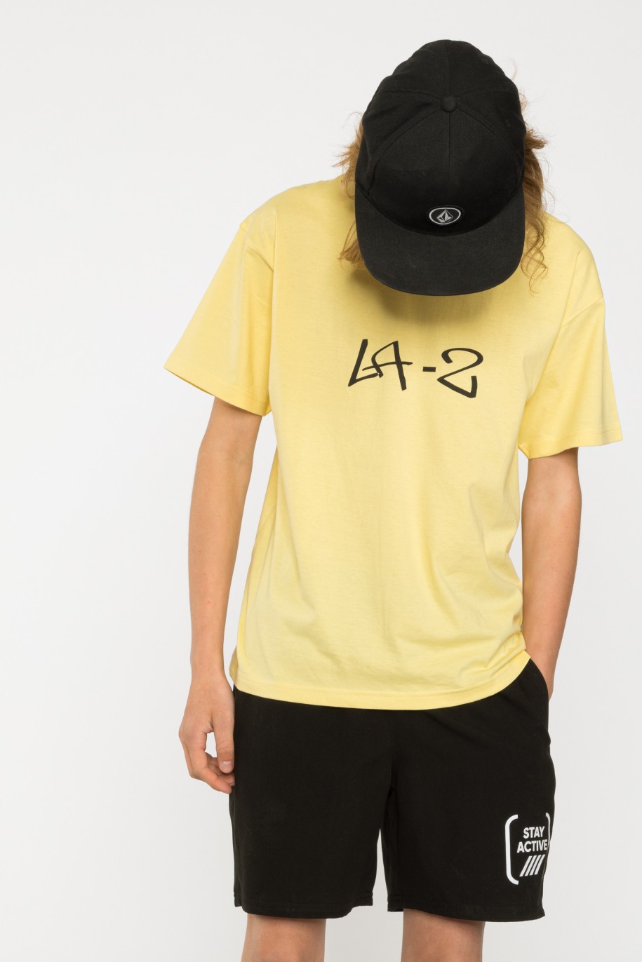 Żółty t-shirt LA - 41307