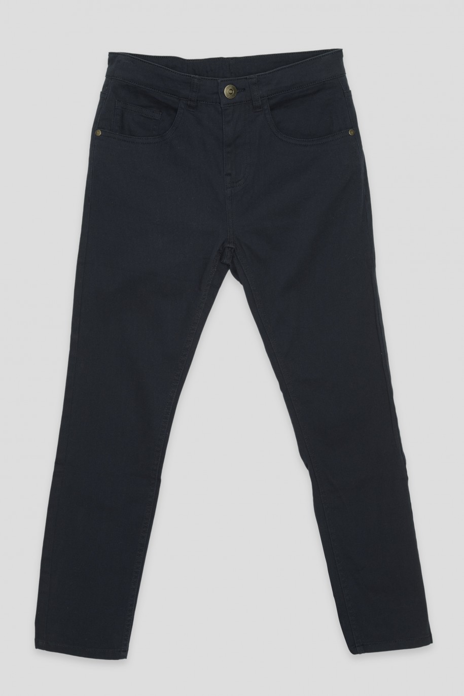 Granatowe spodnie REGULAR - 41869
