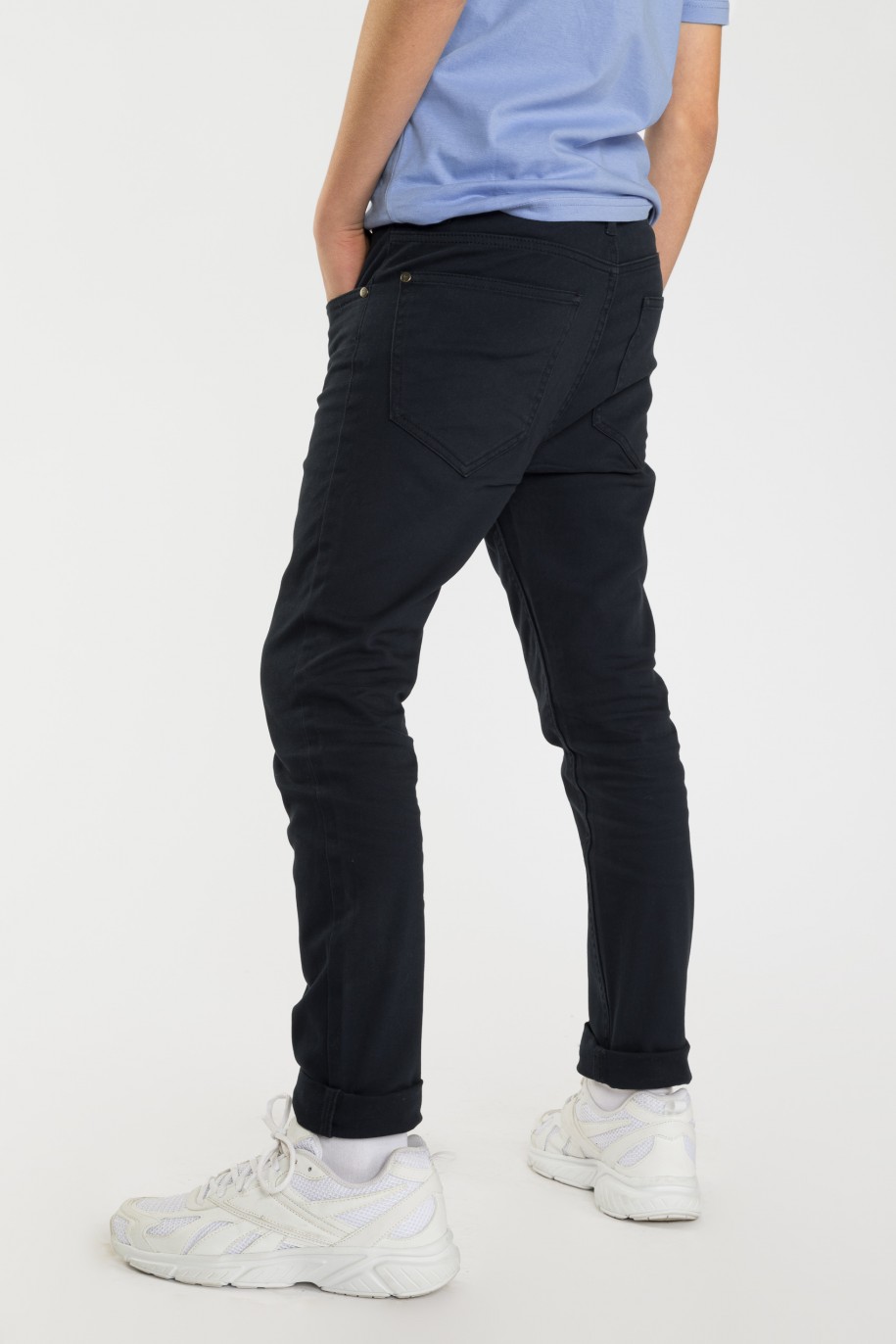 Granatowe spodnie SLIM - 41879