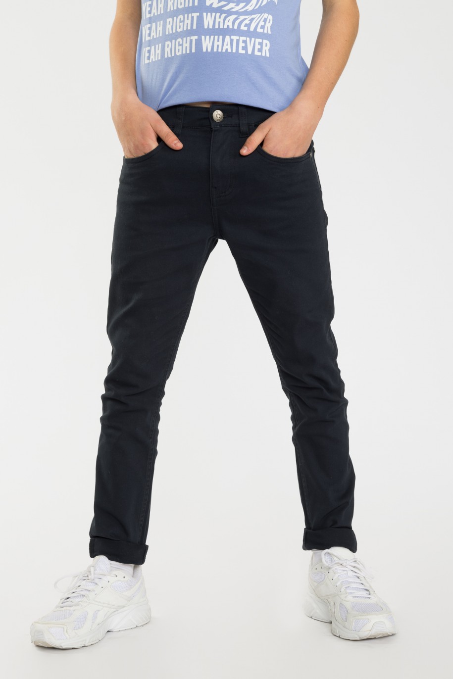 Granatowe spodnie SLIM - 41880