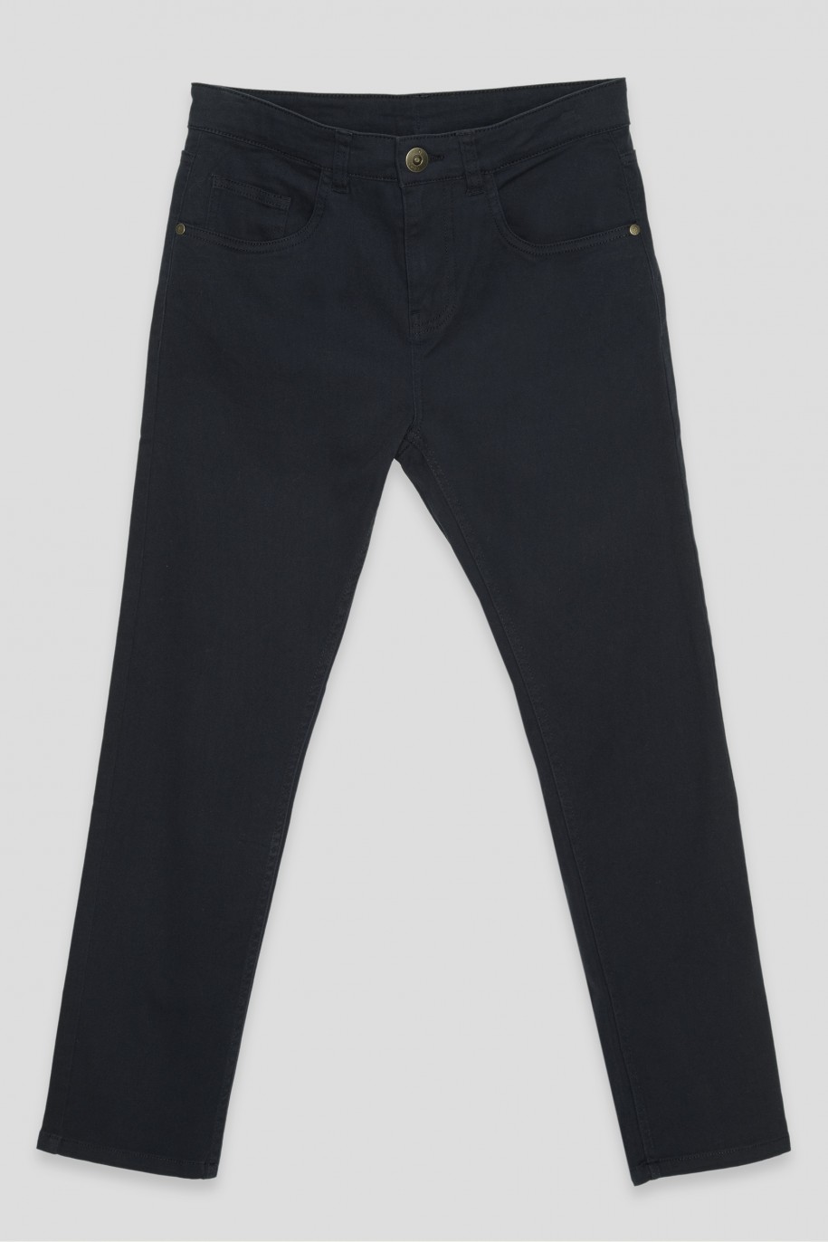 Granatowe spodnie LOOSE - 41893