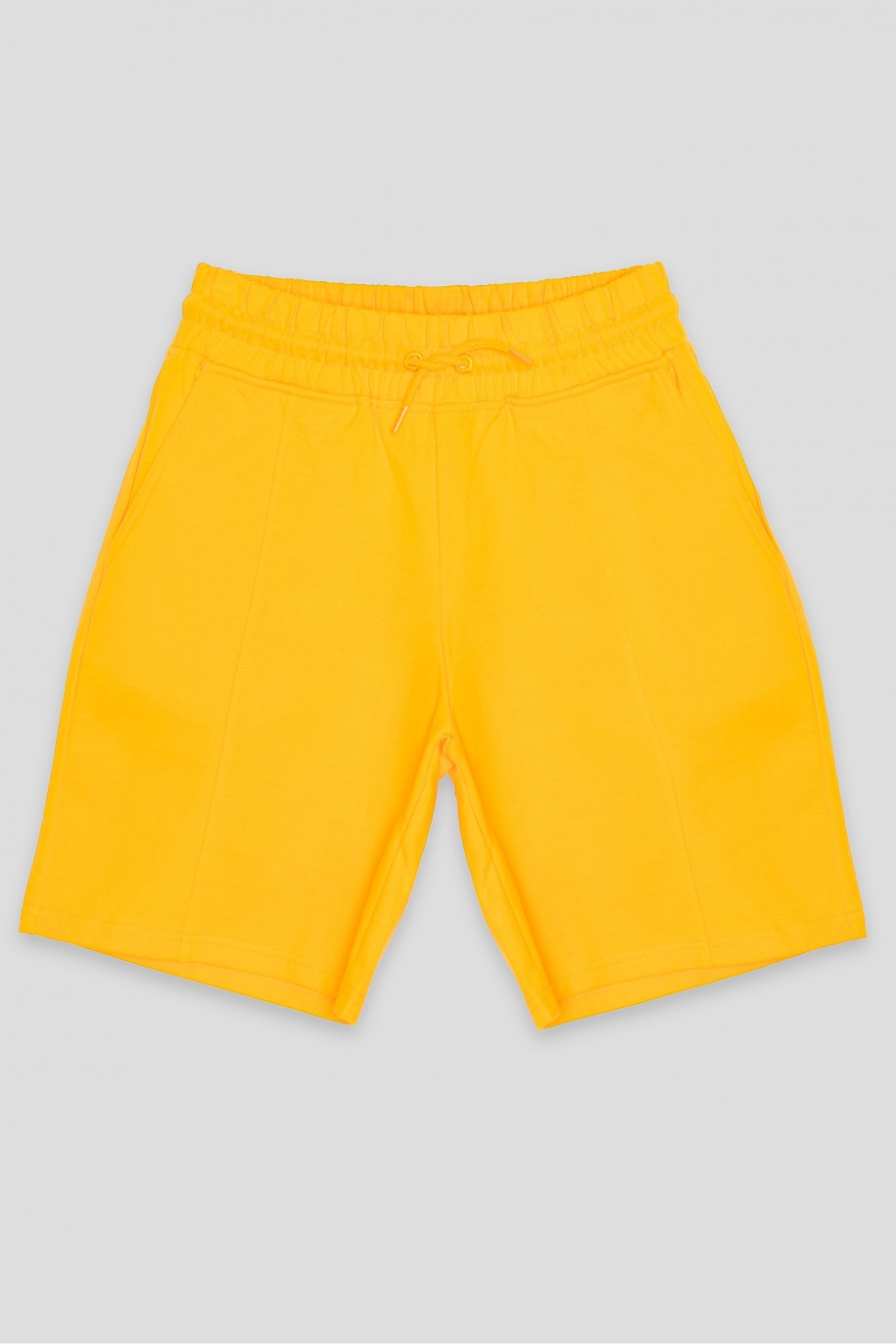 Żółte krótkie dresowe spodenki - 41907