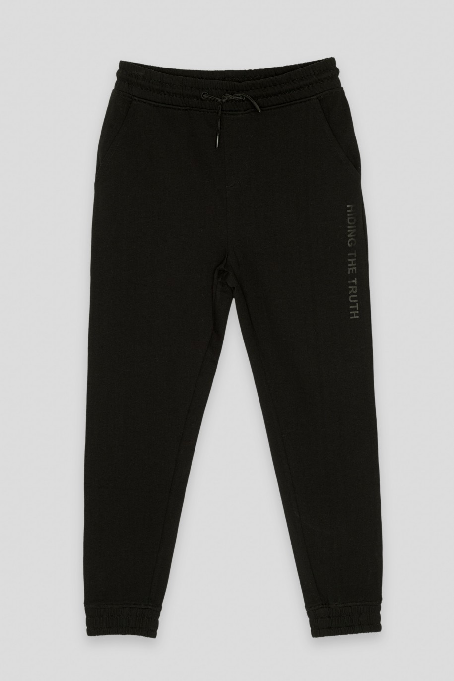 Czarne spodnie dresowe - 41921