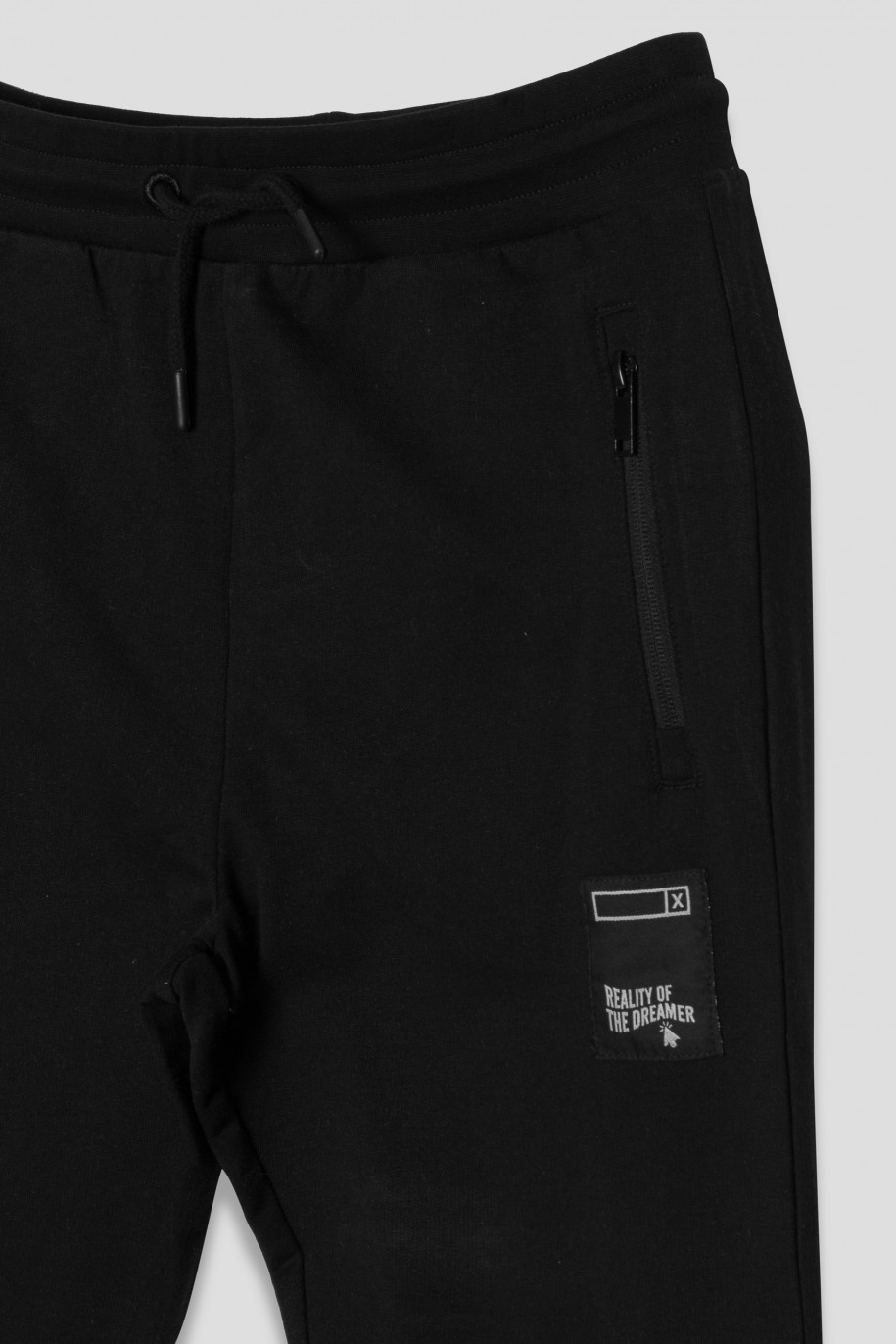 Czarne spodnie dresowe - 42265