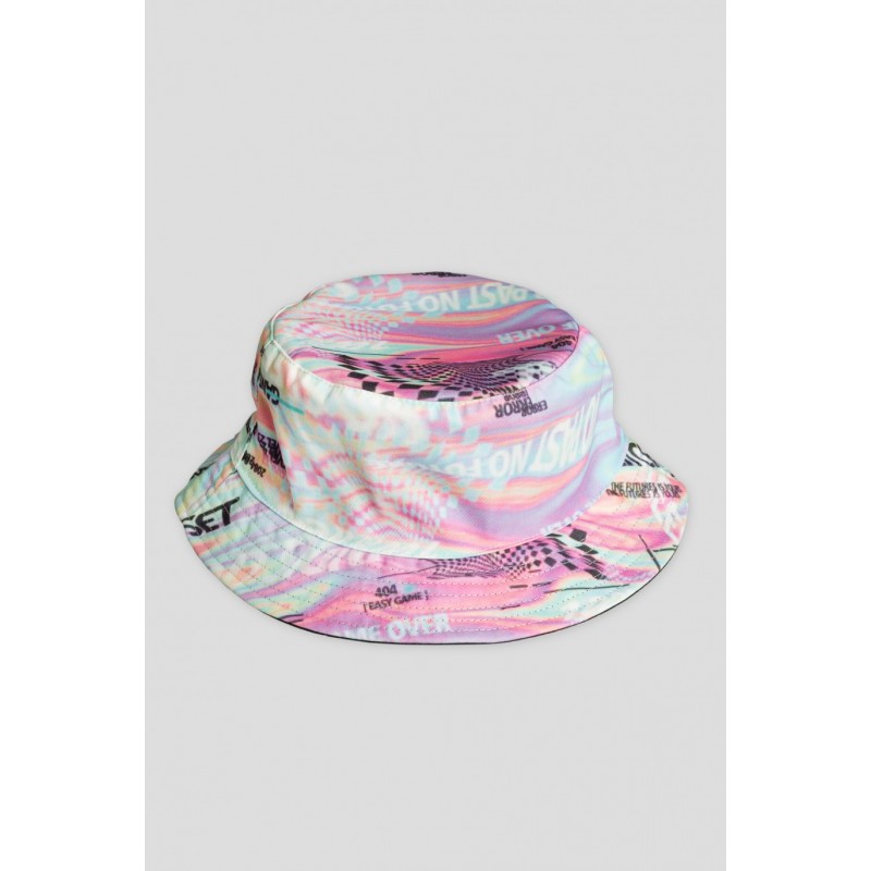 Wielobarwny dwustronny kapelusz typu bucket hat - 42700