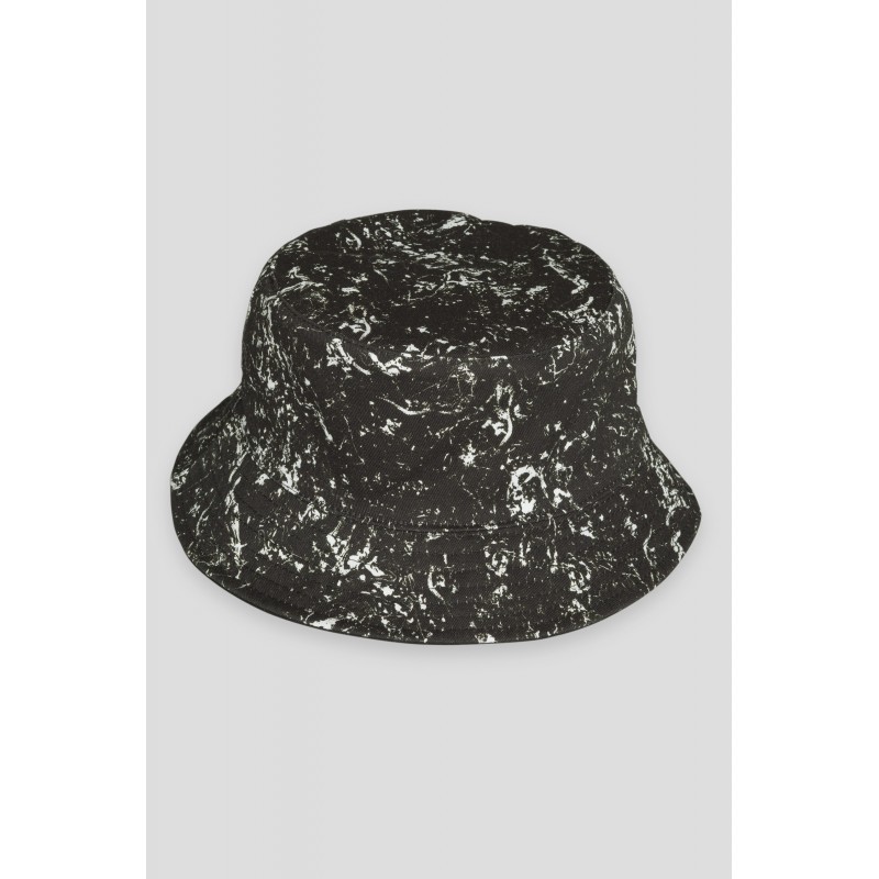 Czarny dwustronny kapelusz typu bucket hat - 42711