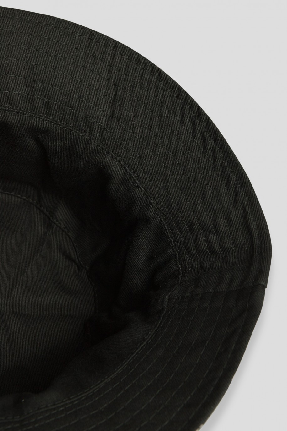 Czarny dwustronny kapelusz typu bucket hat - 42712
