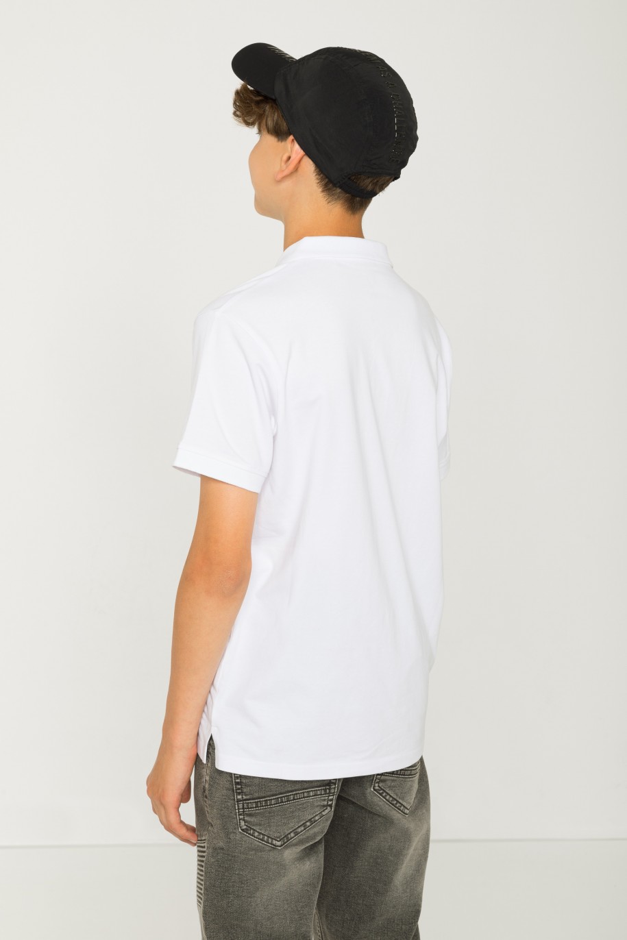 Biała koszulka polo - 42888