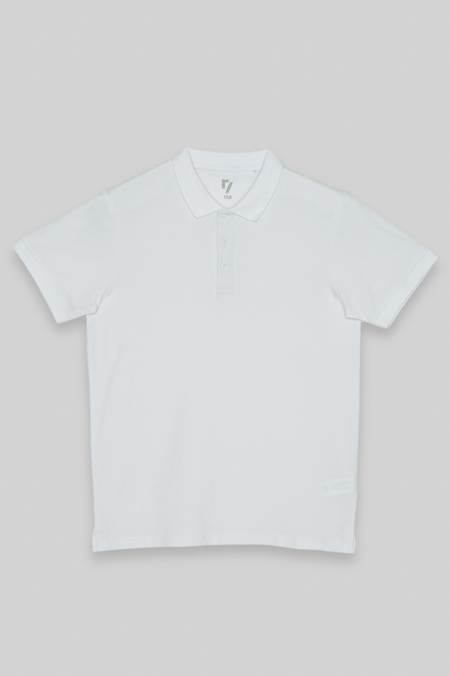 Biała koszulka polo - 42891