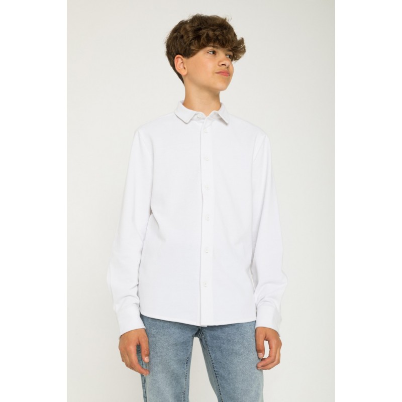 Biała koszula z długim rękawem - 42944