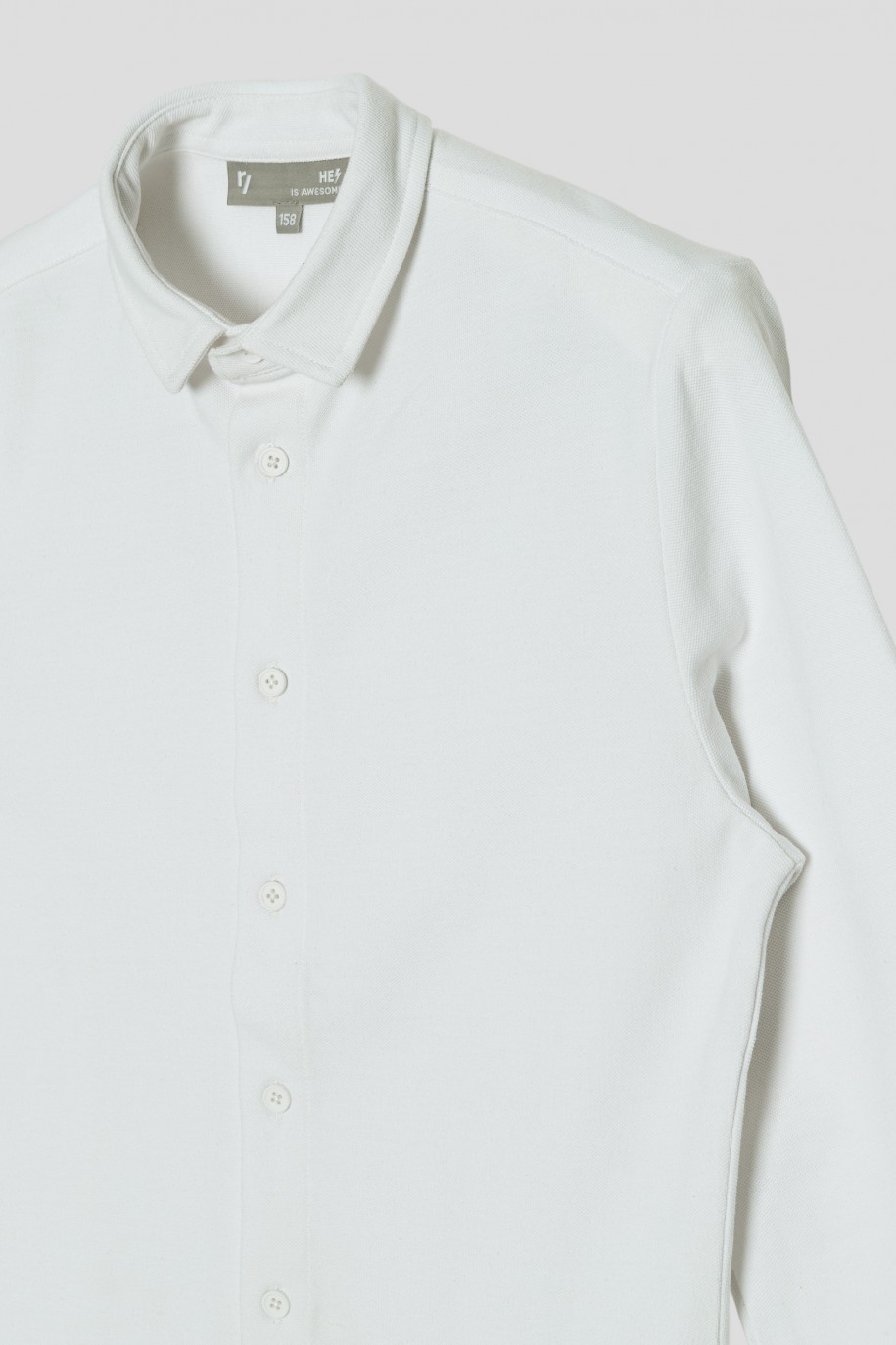 Biała koszula z długim rękawem - 42948