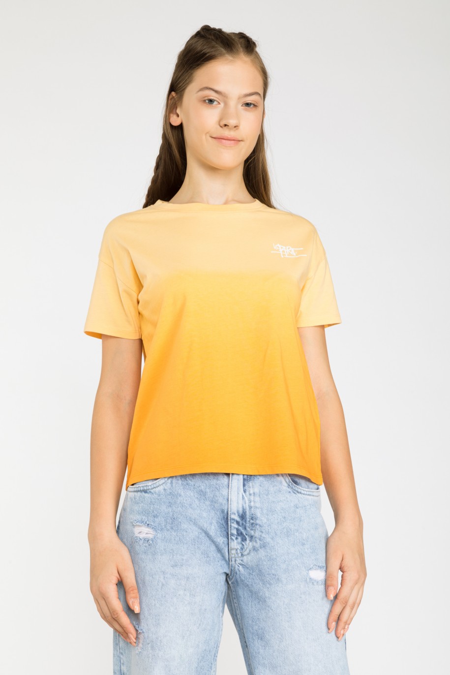 Pomarańczowy t-shirt SUNSET - 43045