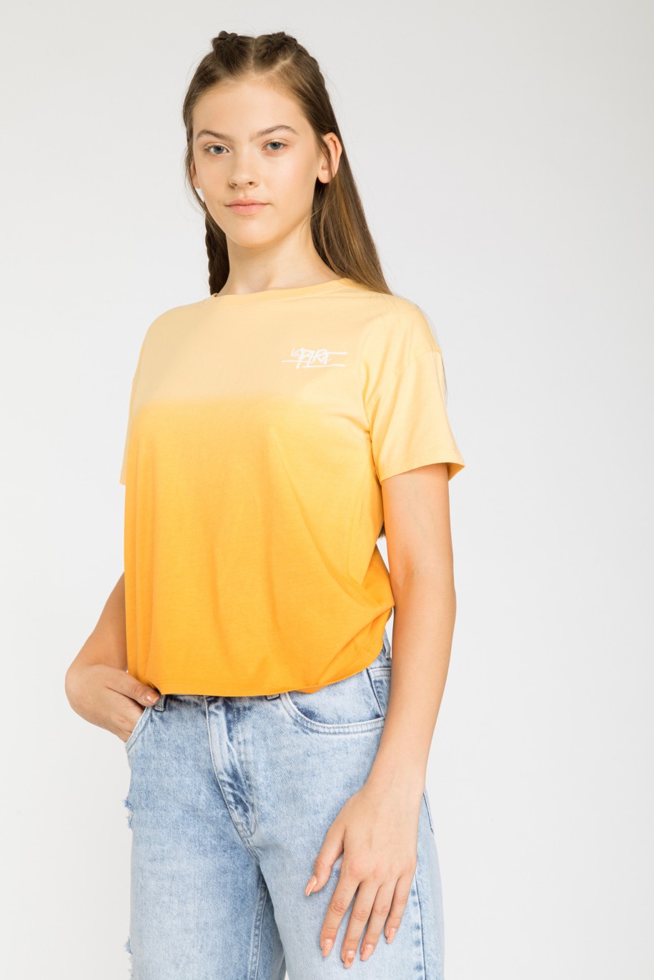 Pomarańczowy t-shirt SUNSET - 43046