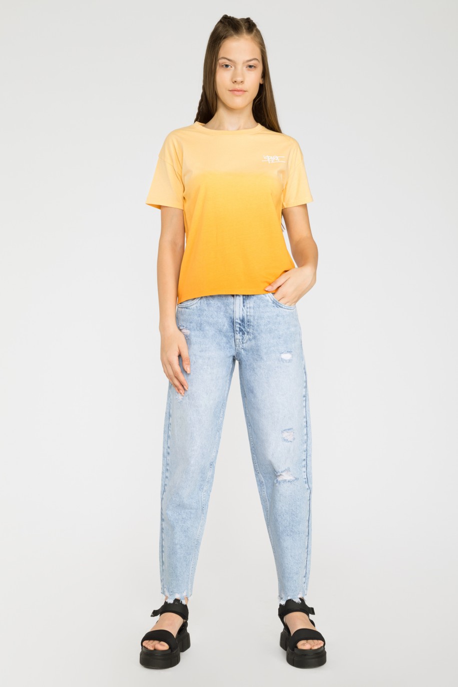 Pomarańczowy t-shirt SUNSET - 43048