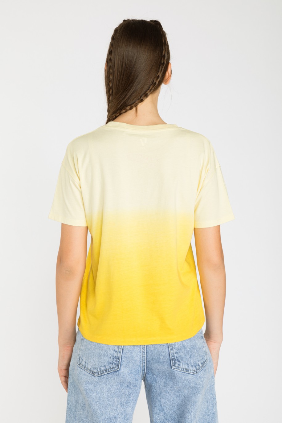 Żółty t-shirt SUNRISE - 43053