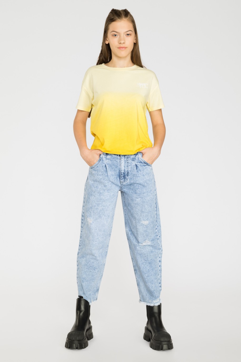 Żółty t-shirt SUNRISE - 43054
