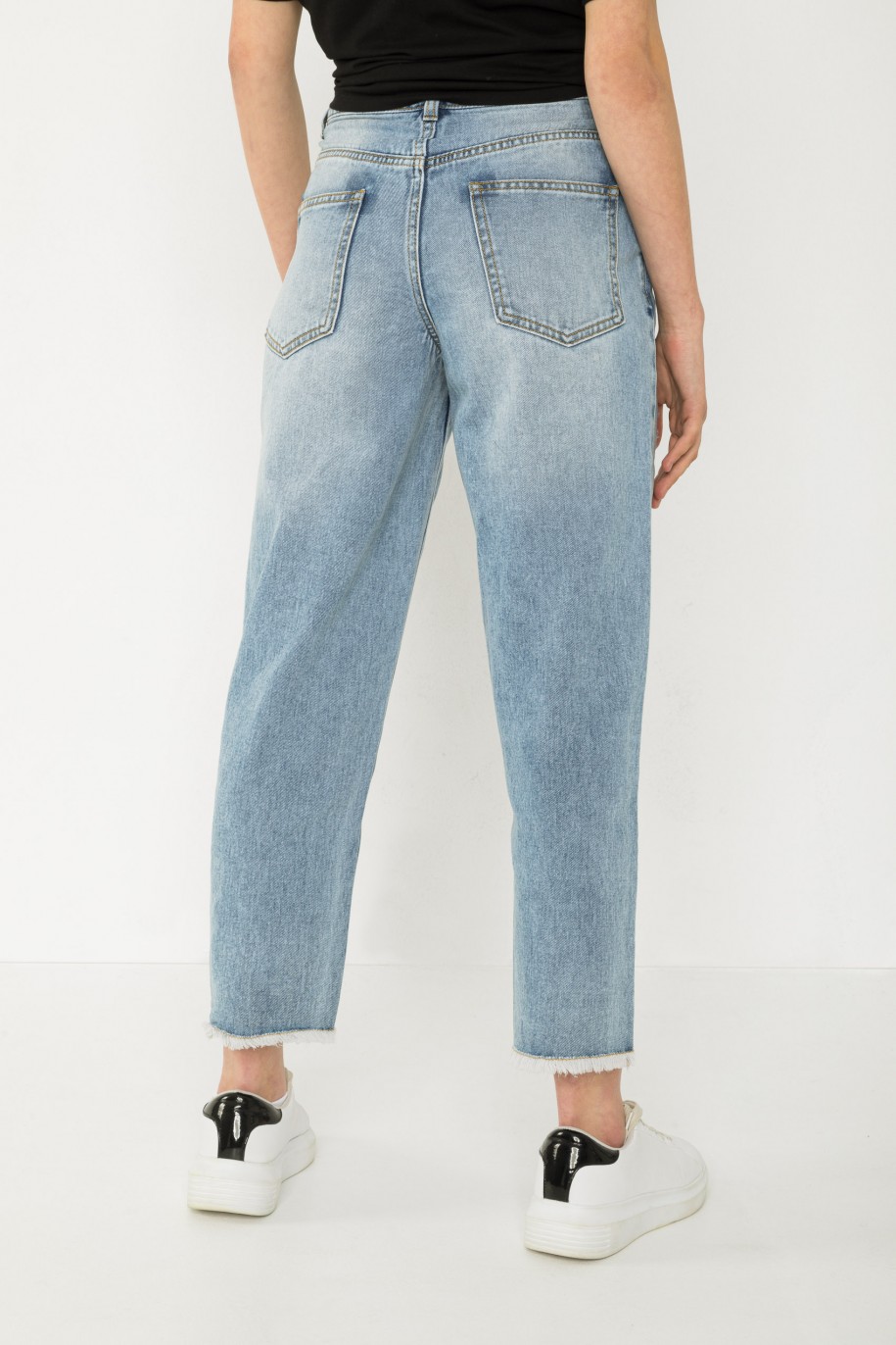 Niebieskie jeansy typu SLOUCHY - 43513