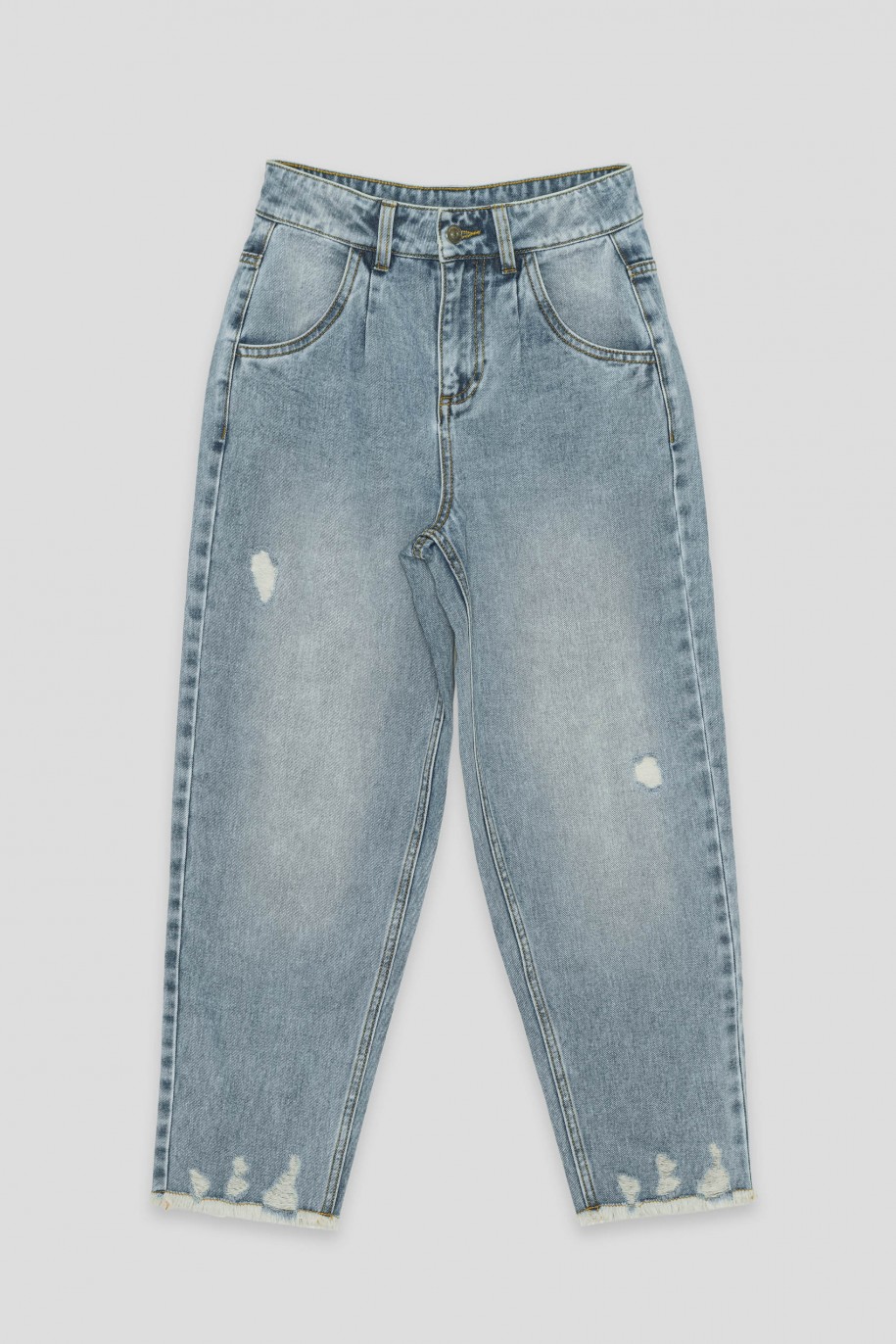 Niebieskie jeansy typu SLOUCHY - 43516