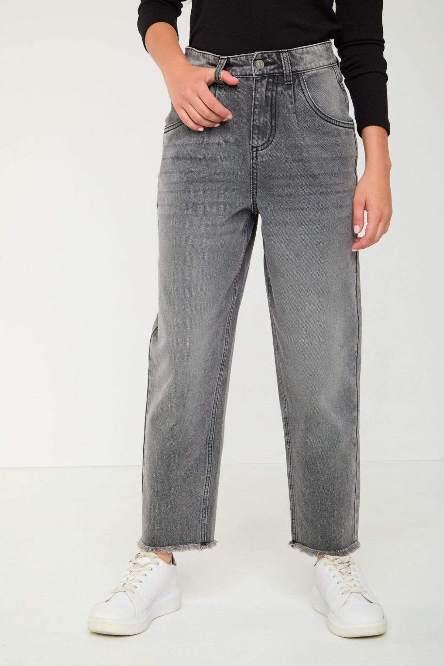 Szare jeansy typu SLOUCHY - 43840