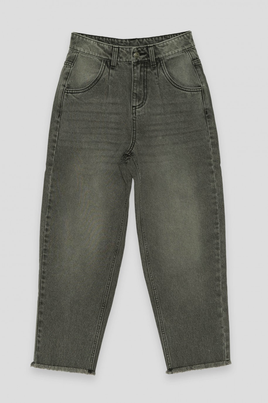 Szare jeansy typu SLOUCHY - 43841
