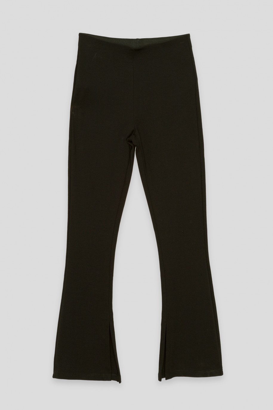 Czarne spodnie typu dzwony - 44204