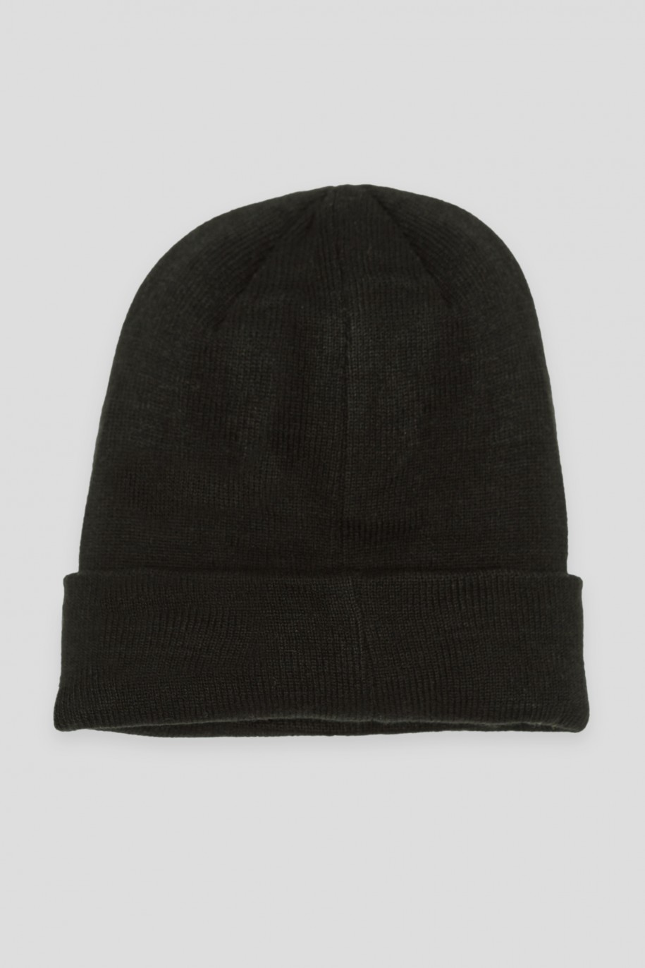 Czarna czapka z nadrukami - 44283