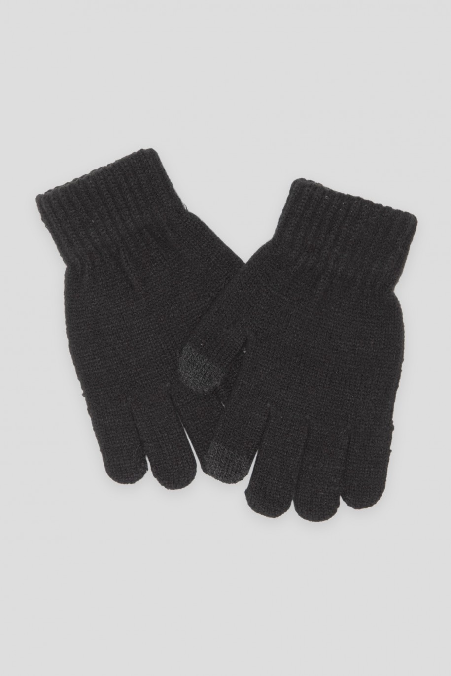 Czarne rękawiczki z motywem gamer - 44298