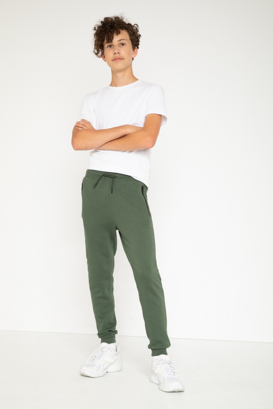 Zielone spodnie dresowe - 44316