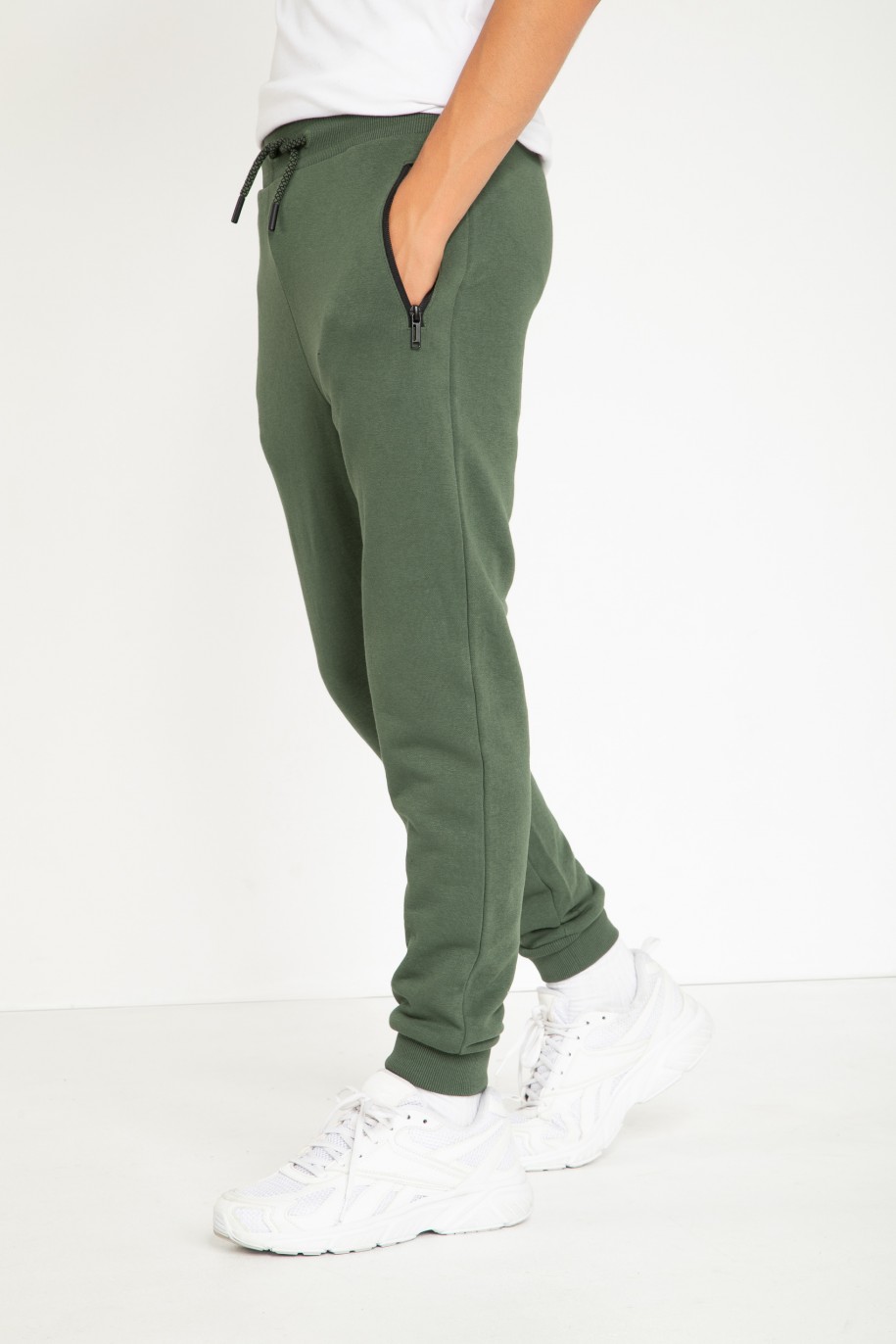 Zielone spodnie dresowe - 44317