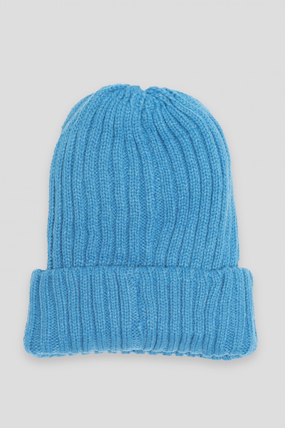 Niebieska czapka z aplikacją - 44364