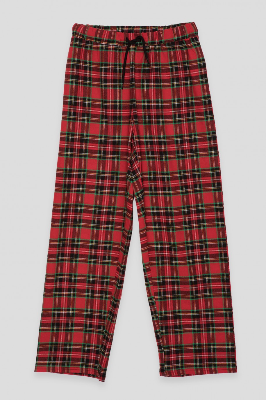 Czarno-czerwona świąteczna piżama dla dziewczyny - 45131