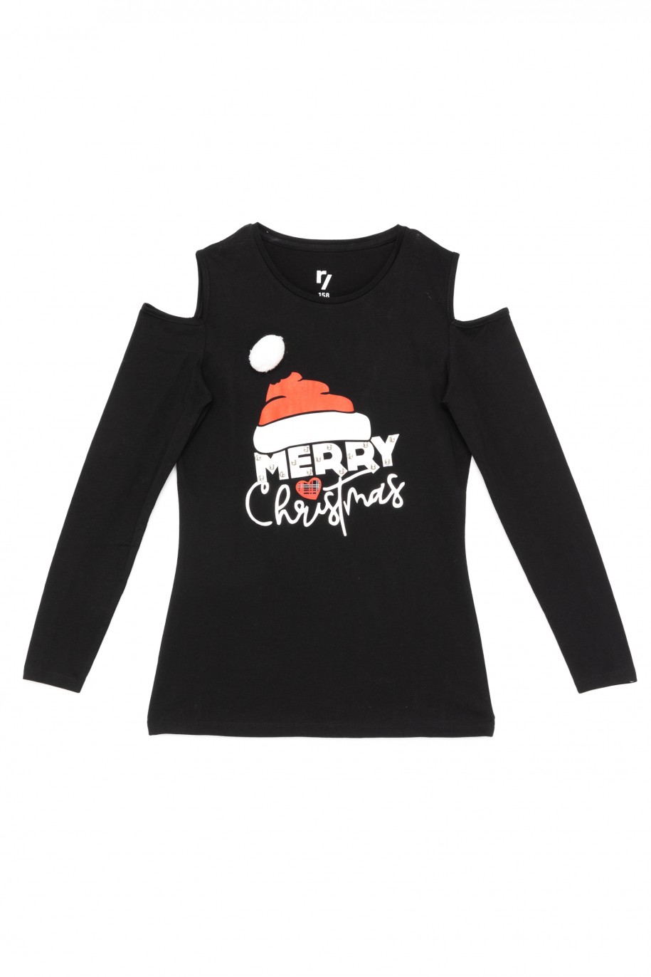 T-shirt z długim rękawem dla dziewczyny MERRY CHRISTMAS - 45276