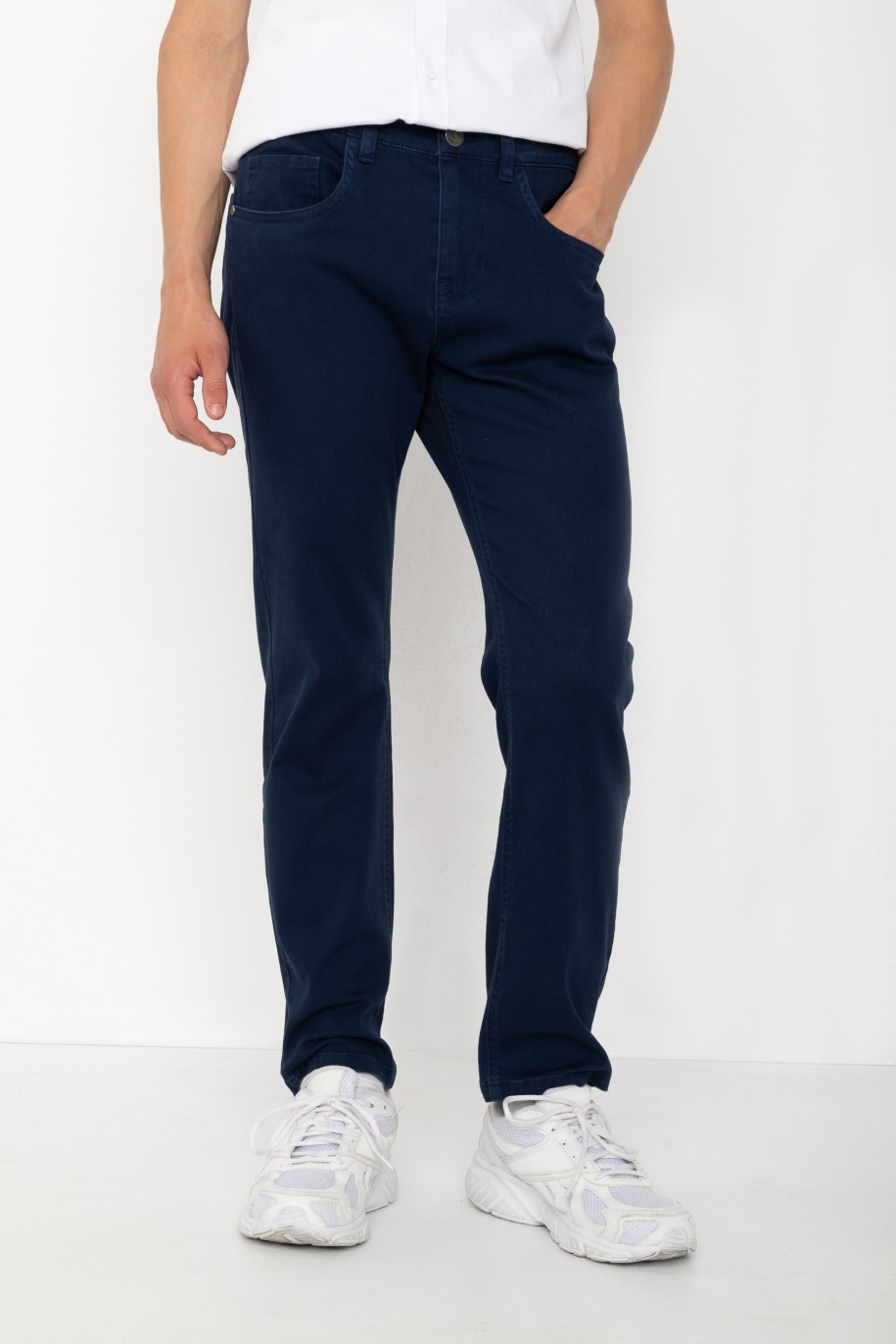 Granatowe spodnie REGULAR - 45292