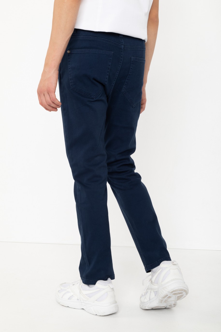Granatowe spodnie REGULAR - 45293