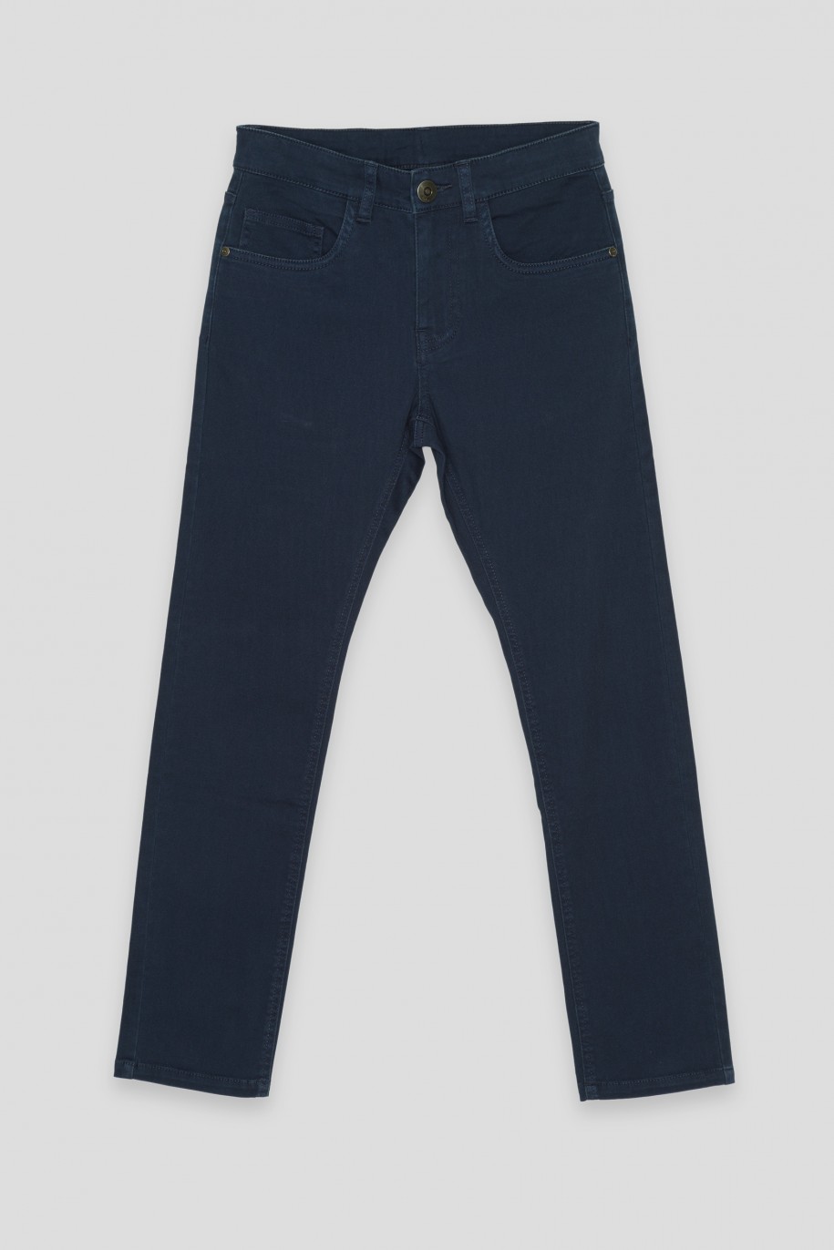 Granatowe spodnie SLIM - 45300